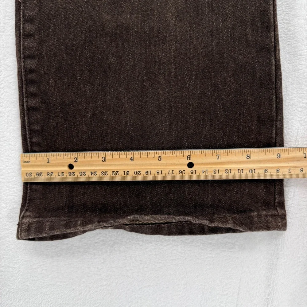 Lauren Jeans Co Ralph Lauren Denim Size 10 Boot Cut Washed‎ Brown Patch Pockets - Picture 11 of 12